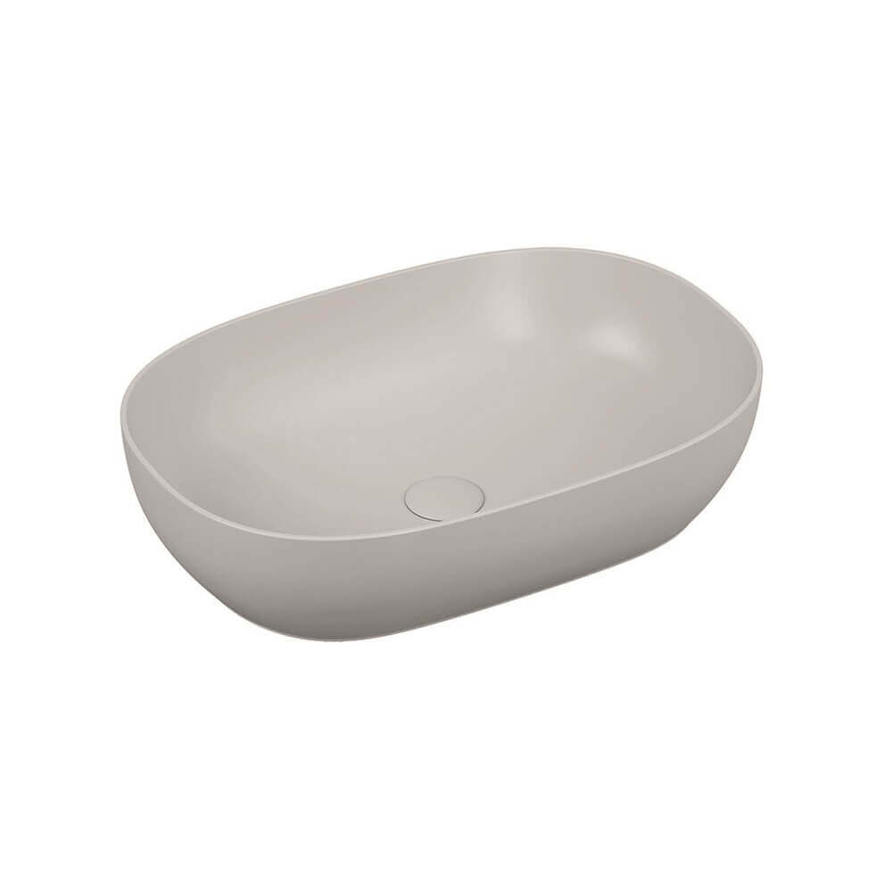 Lavabo da appoggio Vitra ovale 60 cm bianco lucido 5995B403-0016