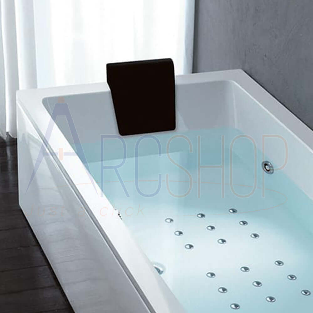 Cuscino poggiatesta nero per vasca Treesse Mod. Quadra , Spider , Asyx