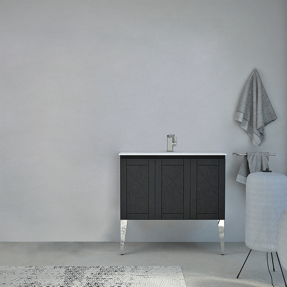 Mobile bagno Denver a terra 90 cm finitura grafite