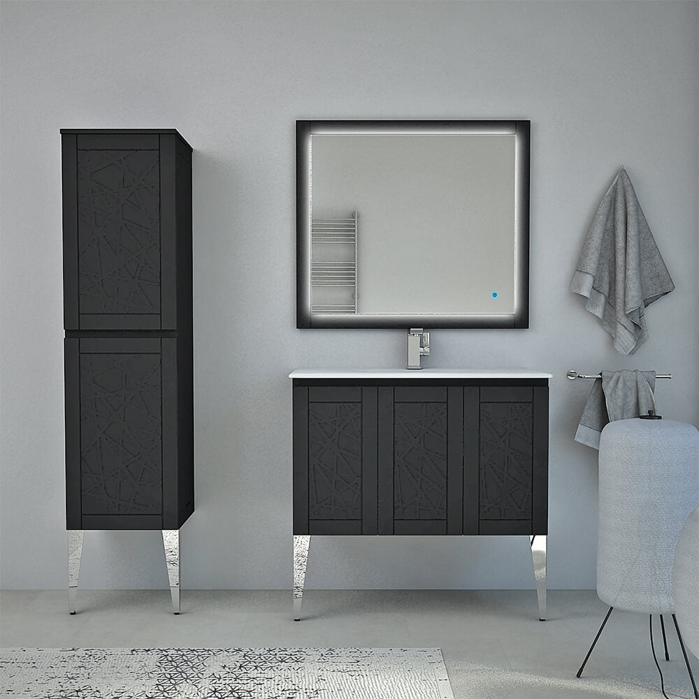Mobile bagno Denver a terra 90 cm finitura grafite