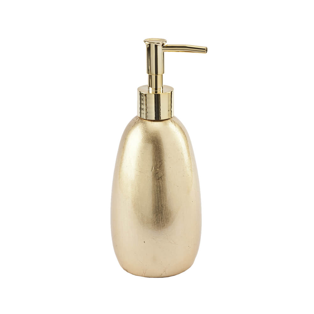 Dispenser da appoggio in resina e foglia oro serie Gold di Cipì