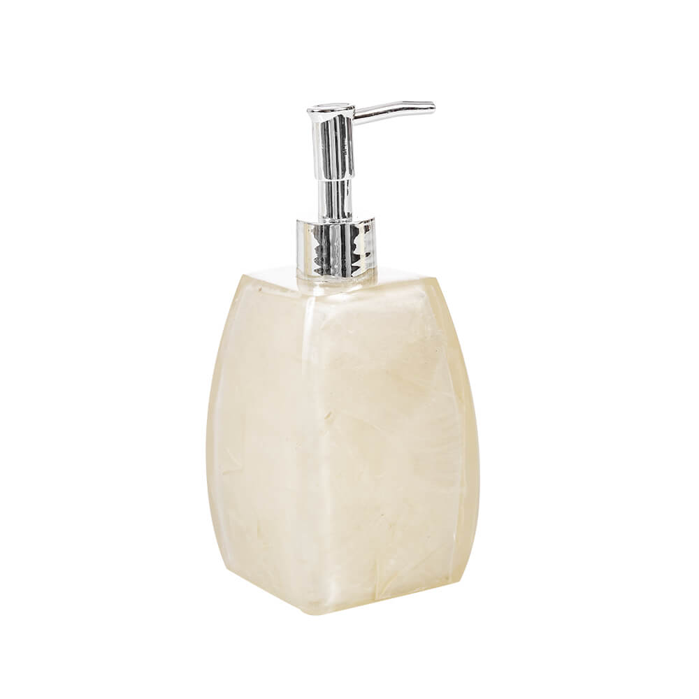 Dispenser da appoggio serie Perla con inserti madreperla di Cipì