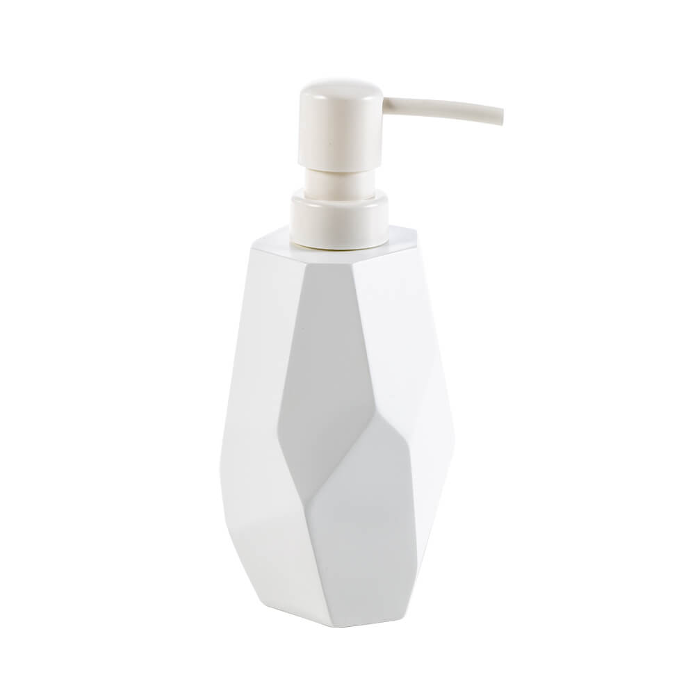Dispenser da appoggio in solid surface e bamboo di Cipì