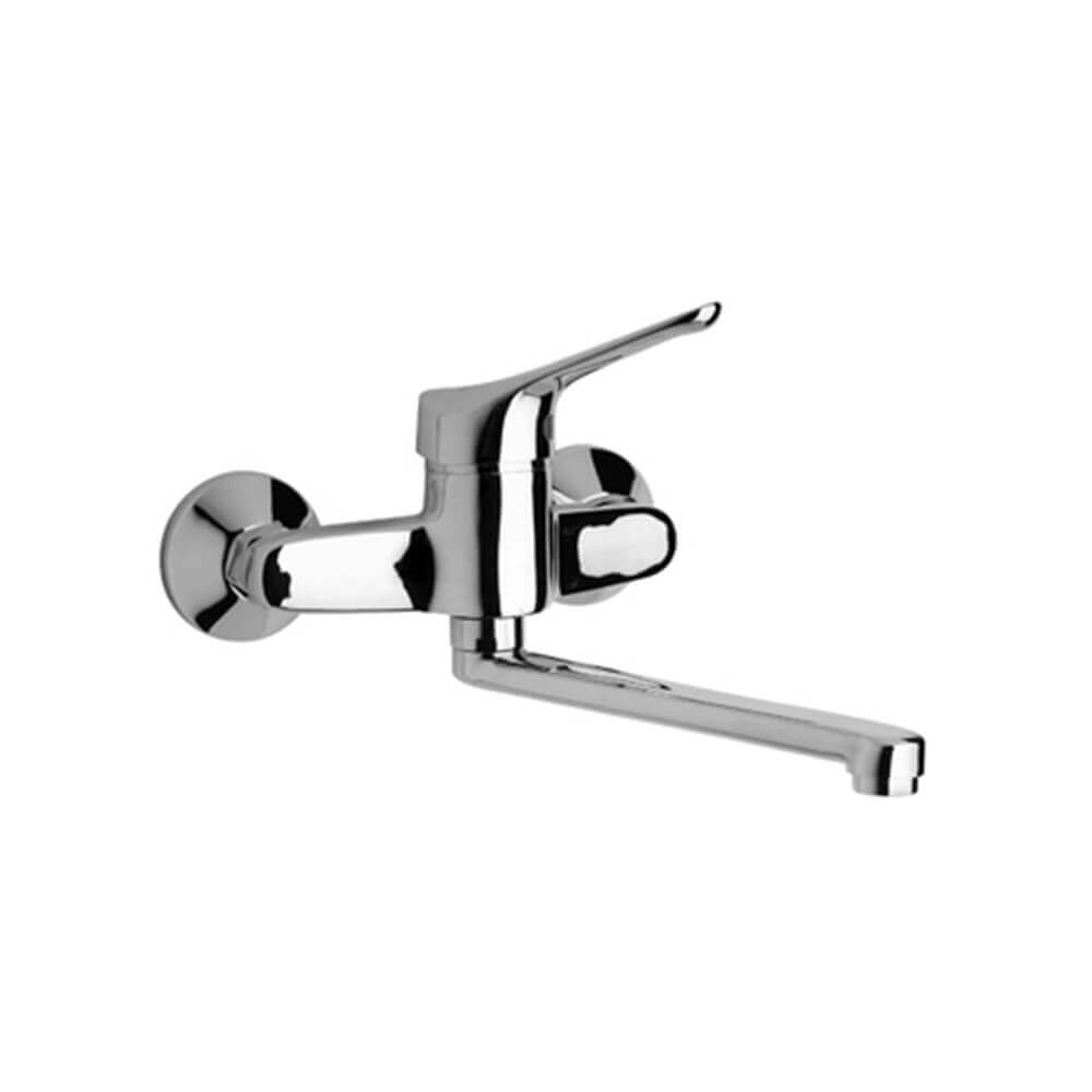 Lavello a muro per cucina o lavanderia Ariel Piralla in ottone cromato 0RE00062A16
