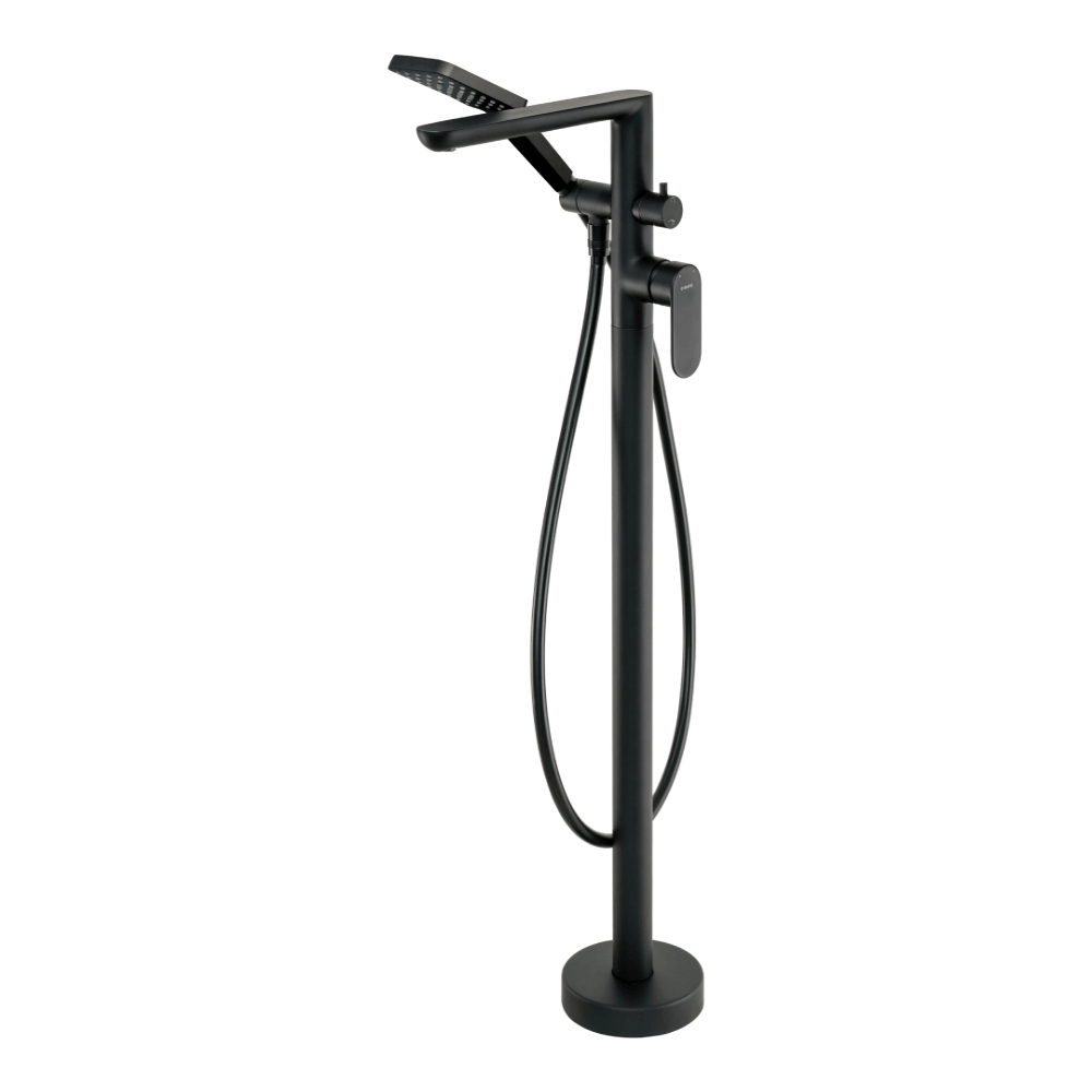 Miscelatore vasca nero freestanding