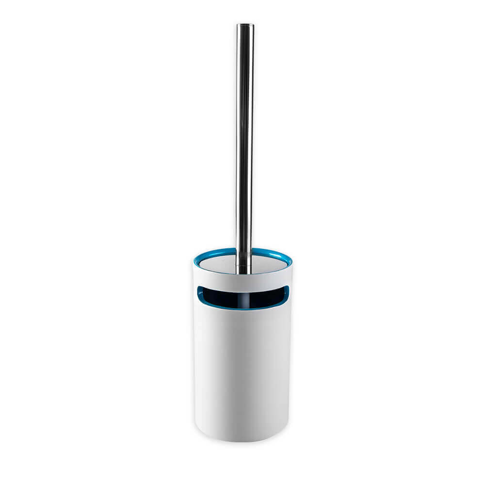 Scopino da appoggio in resina satinata bicolore bianco e blu serie Idol di cipì