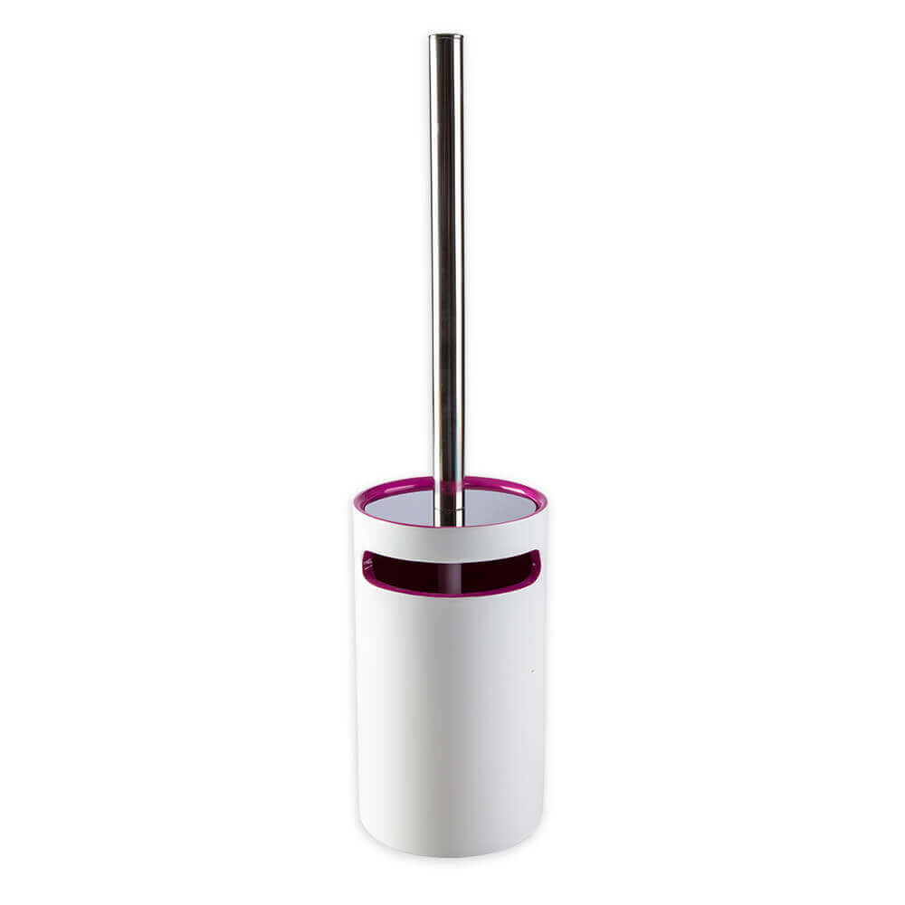 Set 4 pezzi accessori da bagno serie Idol Dispenser Bicchiere Porta sapone e Scopino