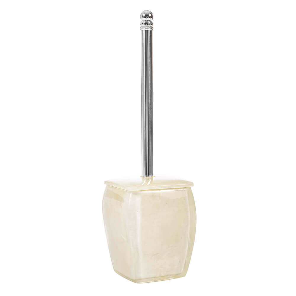Set 6 pezzi accessori da bagno serie Perla Cipì Dispenser Bicchiere Portasapone Scopino Porta cotone e Vassoio