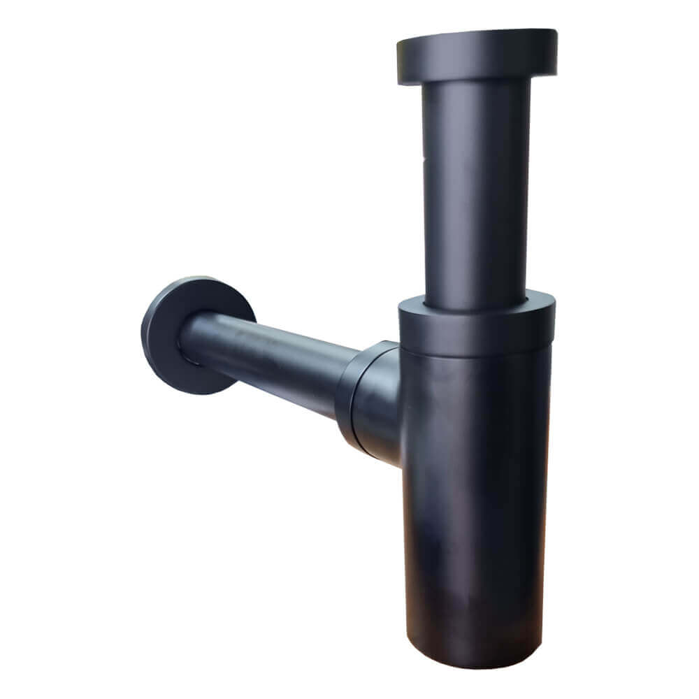 Sifone d'arredo Nero opaco Jacuzzi | Rubinetteria tondo