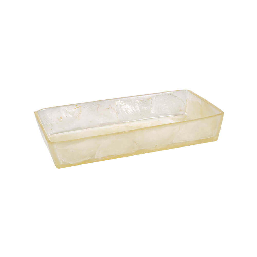 Set 6 pezzi accessori da bagno serie Perla Cipì Dispenser Bicchiere Portasapone Scopino Porta cotone e Vassoio