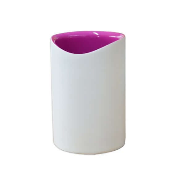 Set 4 pezzi accessori da bagno serie Idol Dispenser Bicchiere Porta sapone e Scopino