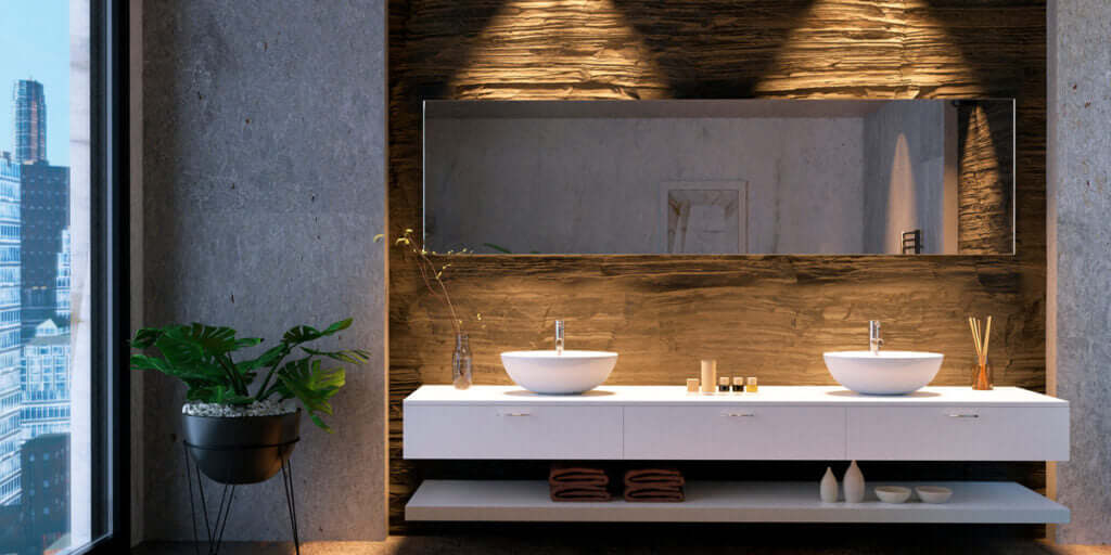 Come illuminare lo specchio del bagno