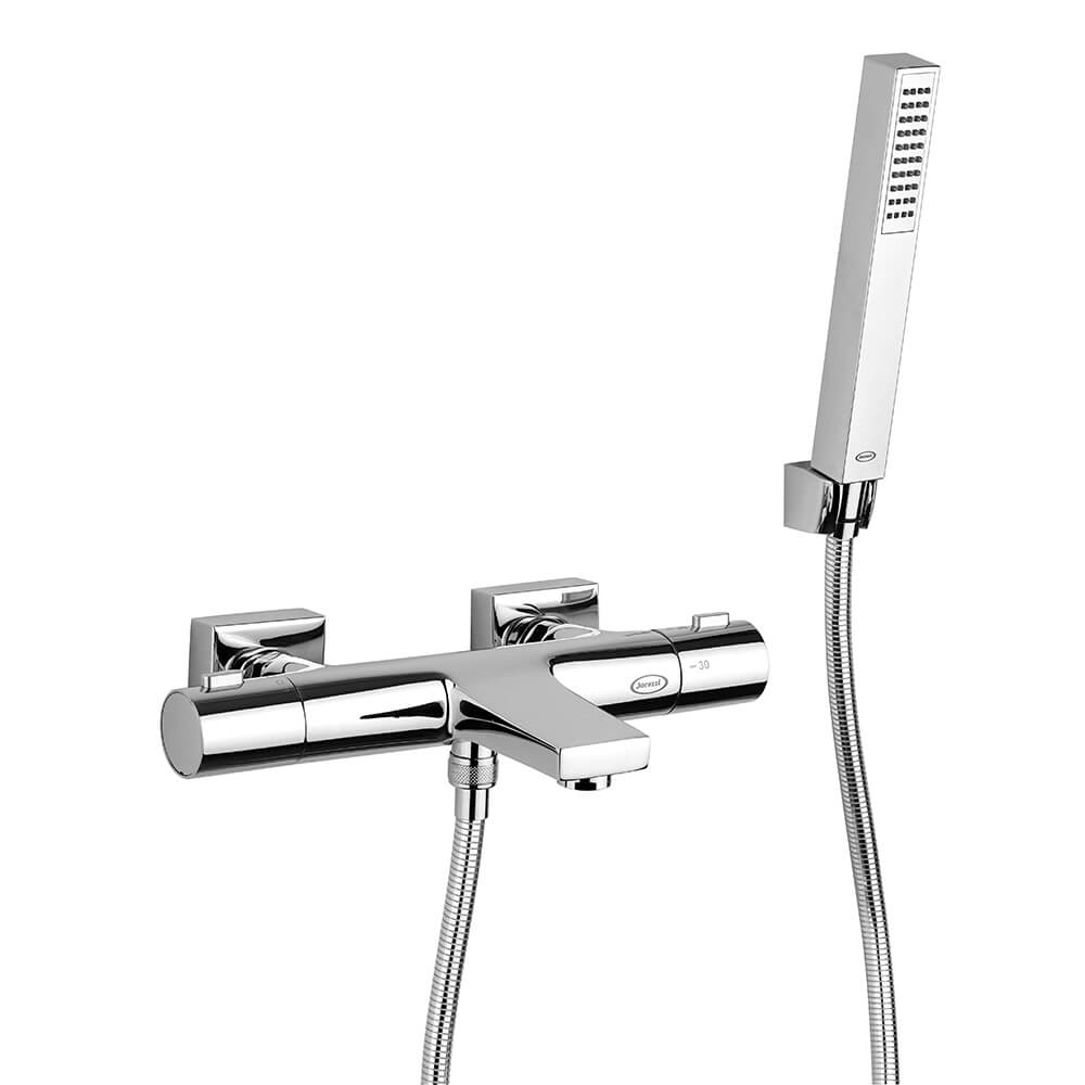 Gruppo vasca esterno con duplex doccia Jacuzzi | rubinetteria Beam termostatico Arcshop
