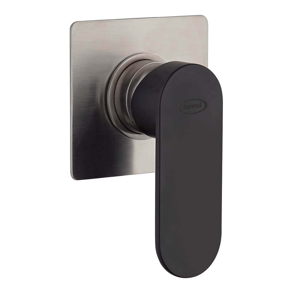 Set rubinetti lavabo bidet e miscelatore incasso doccia Jacuzzi Rubinetteria nichel e nero opaco