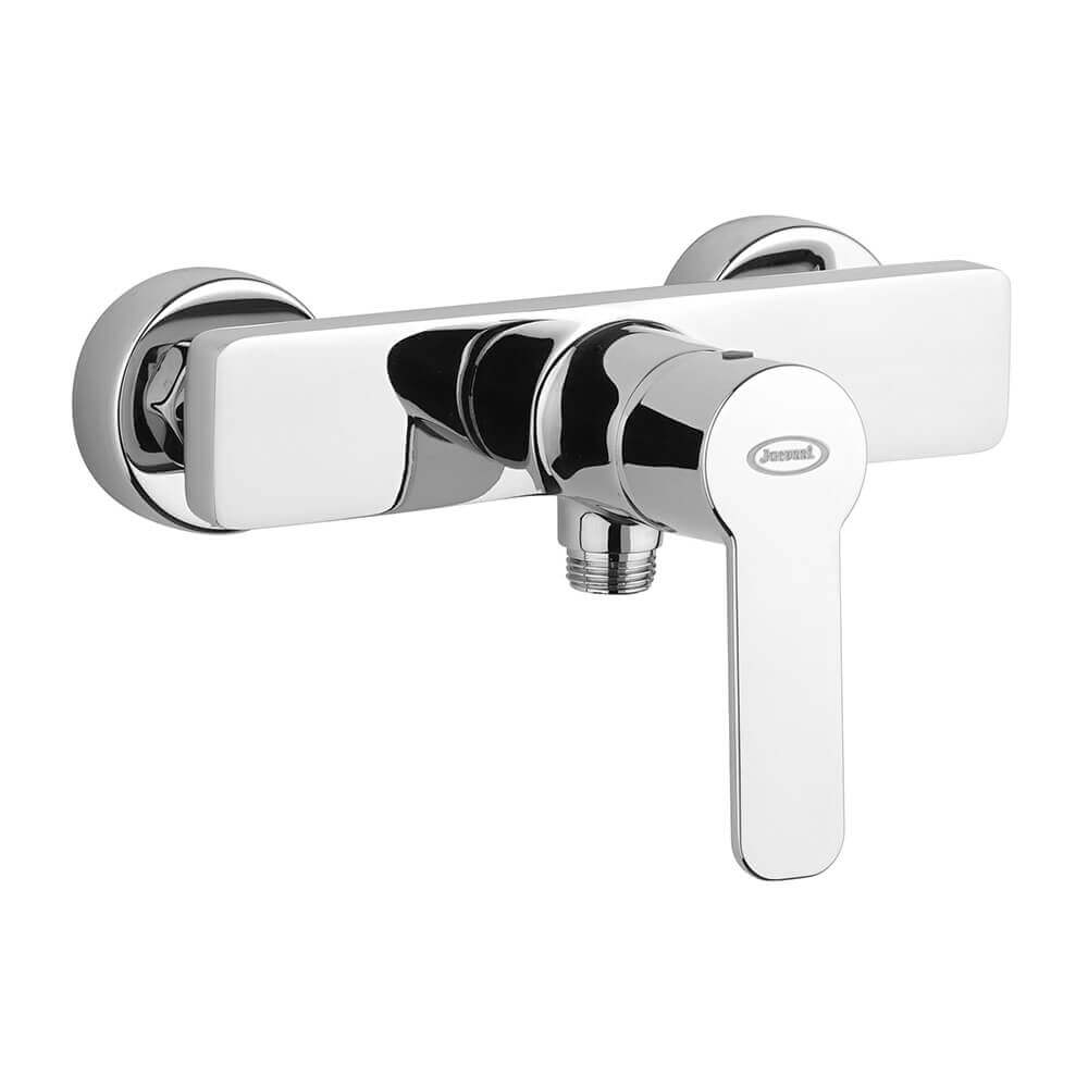Set miscelatori lavabo + bidet + esterno doccia Jacuzzi | rubinetteria Eolo ottone cromato per piletta click clack