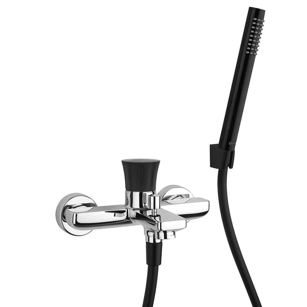 Set Rubinetteria Jacuzzi lavabo alto bidet e gruppo vasca serie Illumina