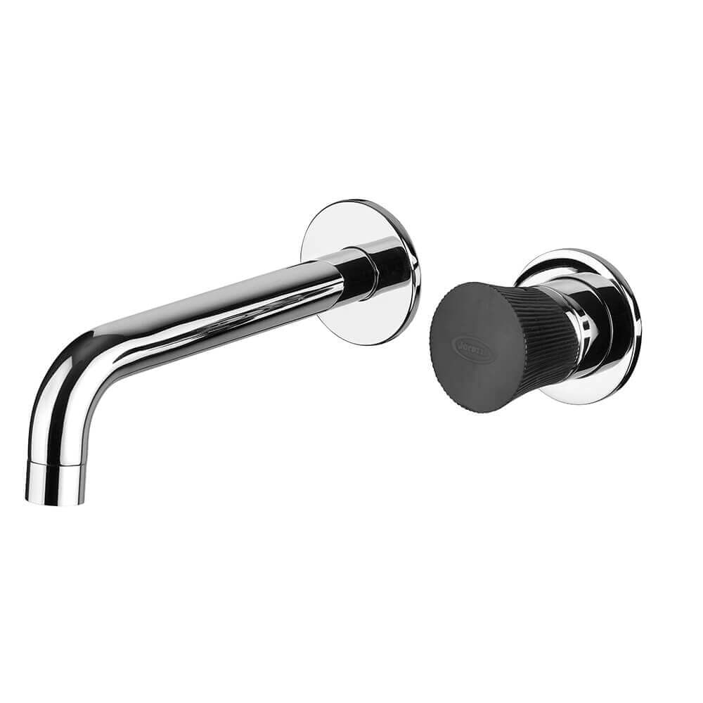 Miscelatore rubinetto lavabo a muro Illumina di Jacuzzi Rubinetteria per piletta click clack Arcshop