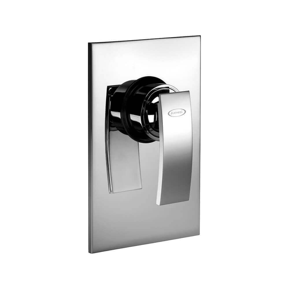 Set miscelatori lavabo + bidet + incasso doccia Jacuzzi | rubinetteria Ray ottone cromato per piletta click clack