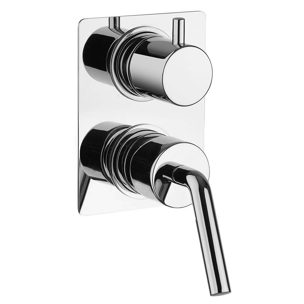 Set di miscelatori Jacuzzi Rubinetteria modello Lumos lavabo bidet ed incasso doccia con deviatore