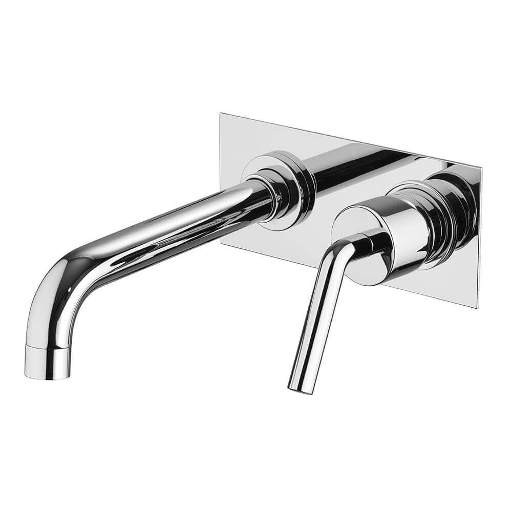 Miscelatore lavabo a muro con piastra Lumos di Jacuzzi Rubinetteria Arcshop