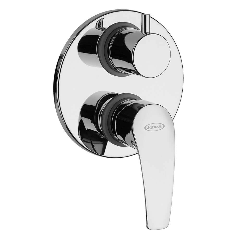 Set rubinetti Lucente Jacuzzi | Rubinetteria Lavabo alto e bidet per piletta click clack con incasso doccia due uscite con deviatore