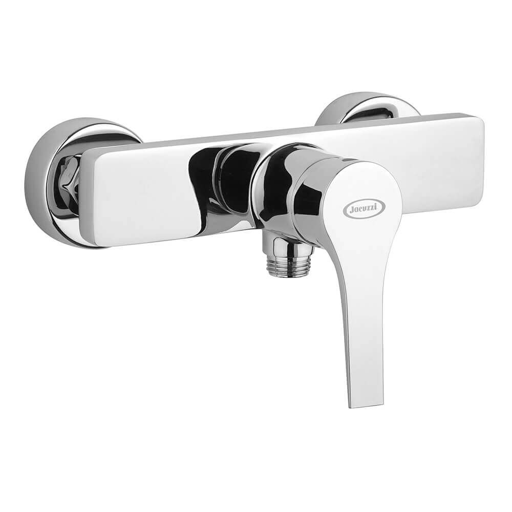Set miscelatori lavabo + bidet + esterno doccia Jacuzzi | rubinetteria Moonlight ottone cromato per piletta click clack