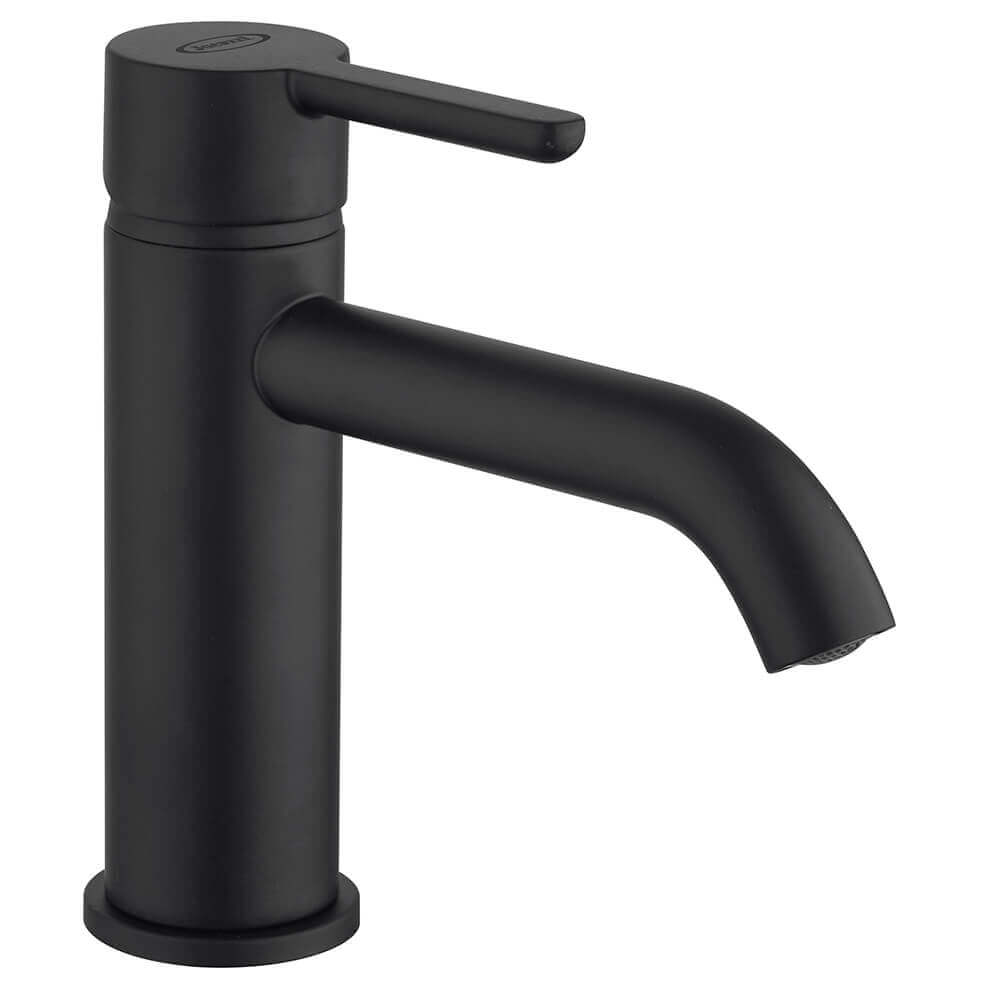 Miscelatori lavabo + bidet + incasso doccia Jacuzzi | rubinetteria Sunset nero per piletta click clack