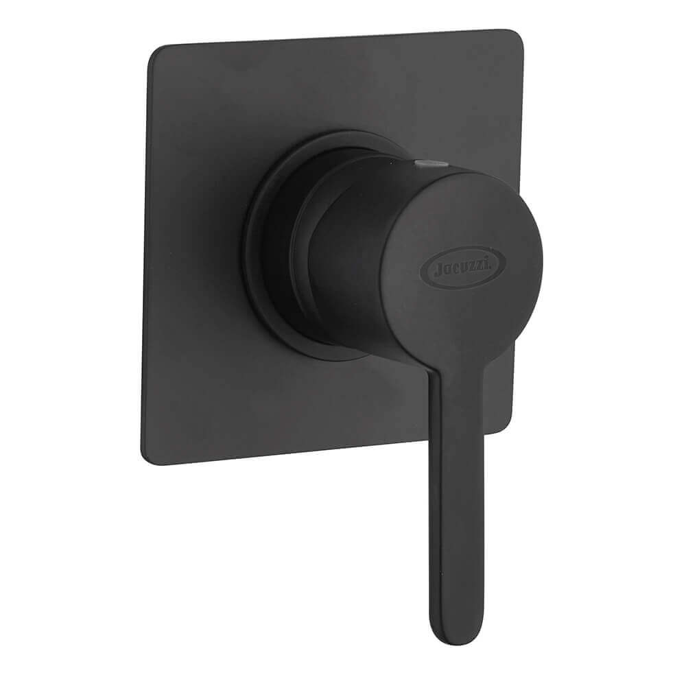 Miscelatori lavabo + bidet + incasso doccia Jacuzzi | rubinetteria Sunset nero per piletta click clack