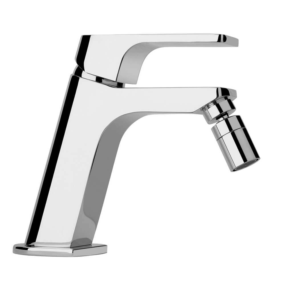 Set miscelatori lavabo + bidet Jacuzzi | rubinetteria Twilight ottone cromato per piletta di scarico click clak