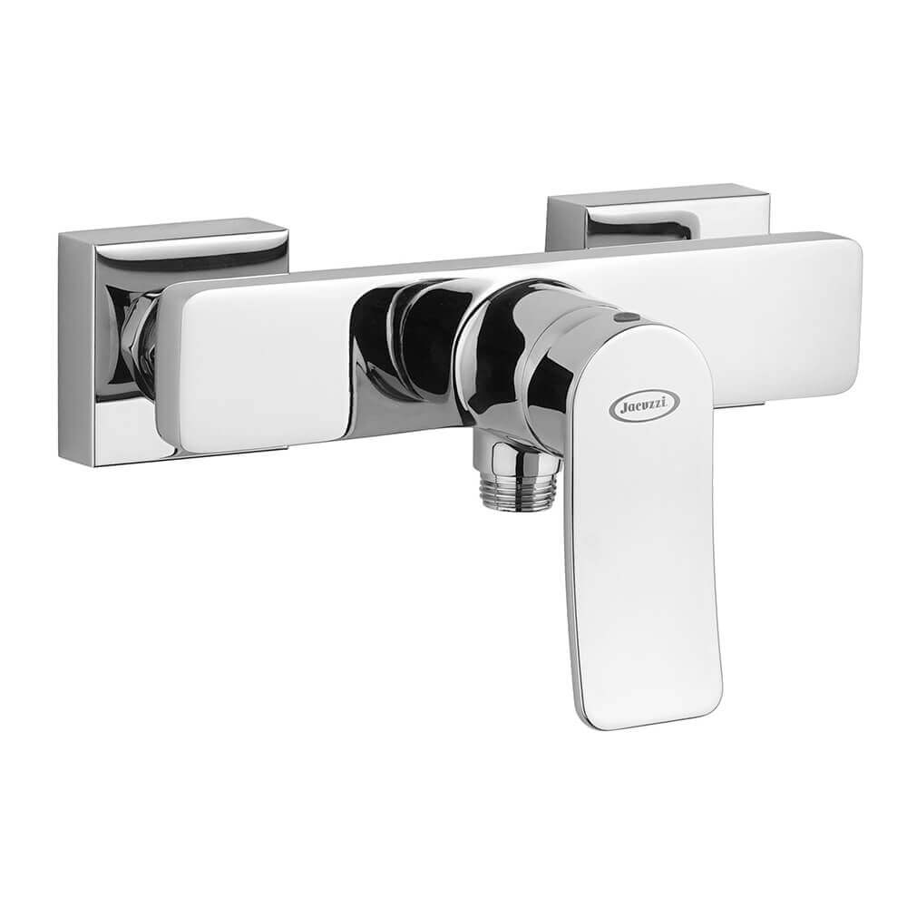 Set miscelatori lavabo + bidet + esterno doccia Jacuzzi | rubinetteria Tank ottone cromato per piletta click clack Arcshop
