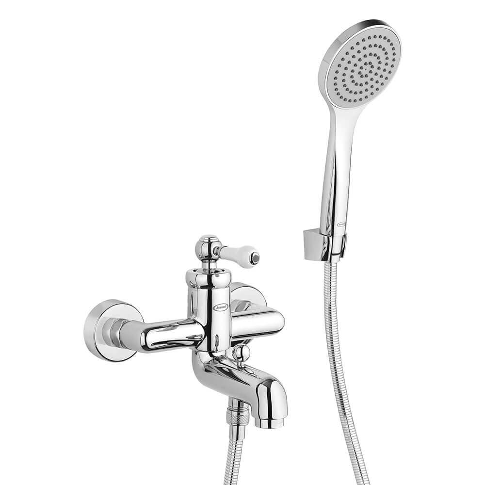 Set miscelatori lavabo bidet e gruppo vasca Tosca di Jacuzzi Rubinetteria in ottone cromato