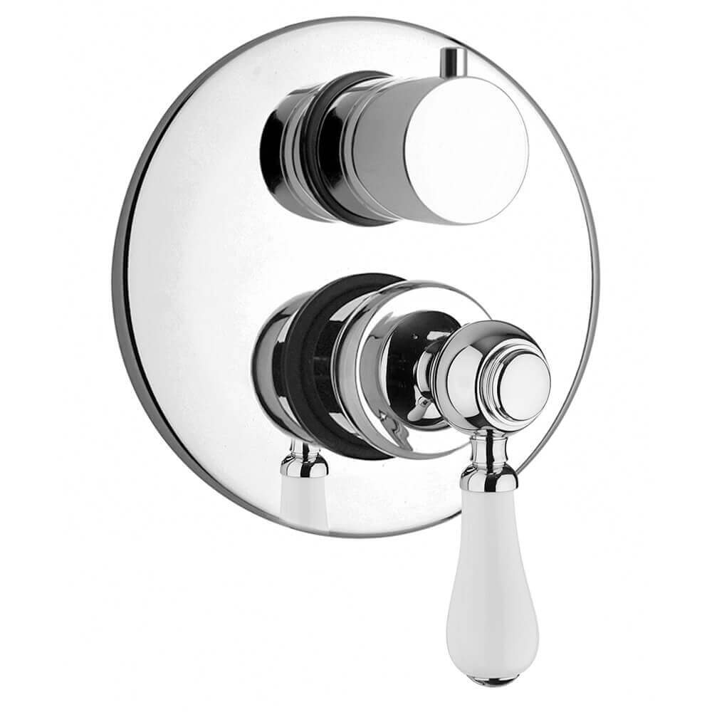 Set Rubinetteria Jacuzzi lavabo bidet ed doccia incasso a due uscite modello Tosca