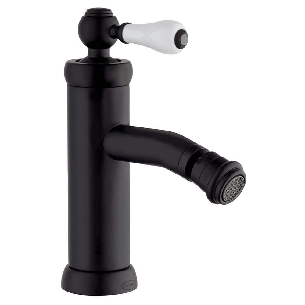 Serie Tosca miscelatori Jacuzzi Rubinetteria lavabo alto e bidet nero opaco per piletta click clack Arcshop