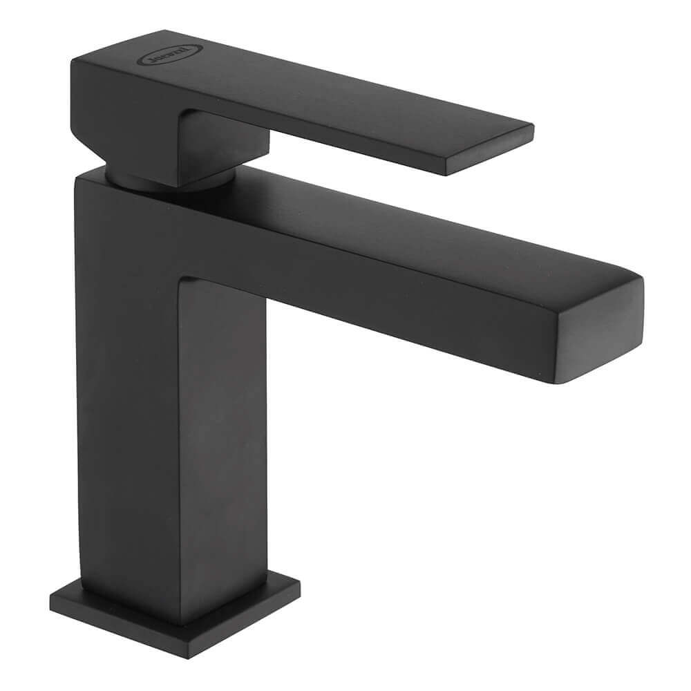 Set miscelatori lavabo bidet ed esterno doccia termostatico Jacuzzi Rubinetteria nero opaco serie Twinkle