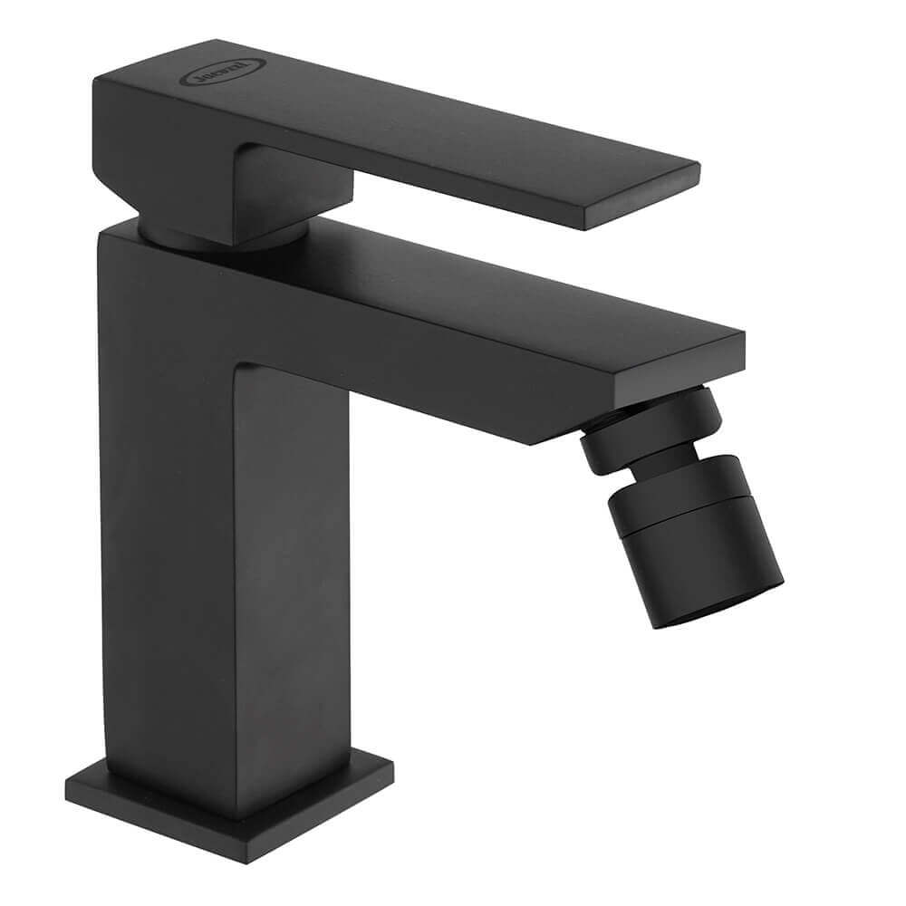Set rubinetti lavabo alto bidet e gruppo vasca termostatico nero opaco serie Twinkle di Jacuzzi Rubinetteria