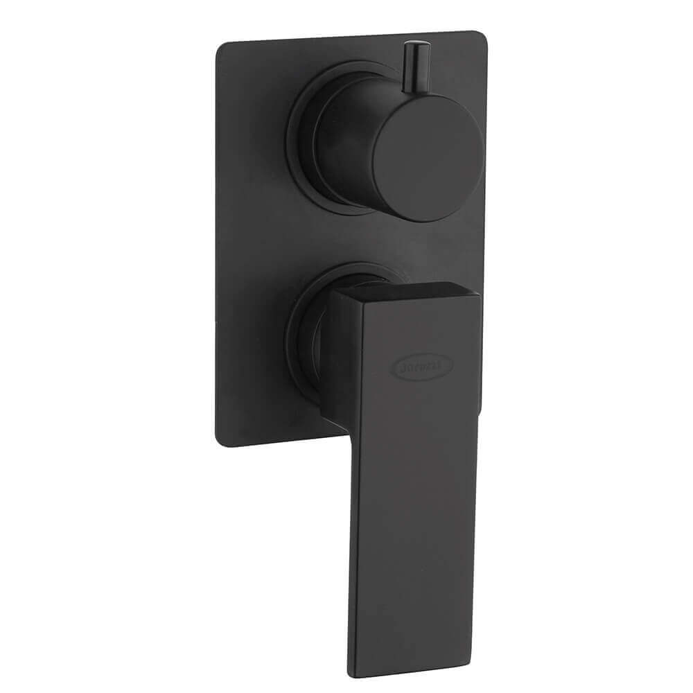 Miscelatore ad incasso per doccia con deviatore nero opaco Jacuzzi Rubinetteria Twinkle Arcshop