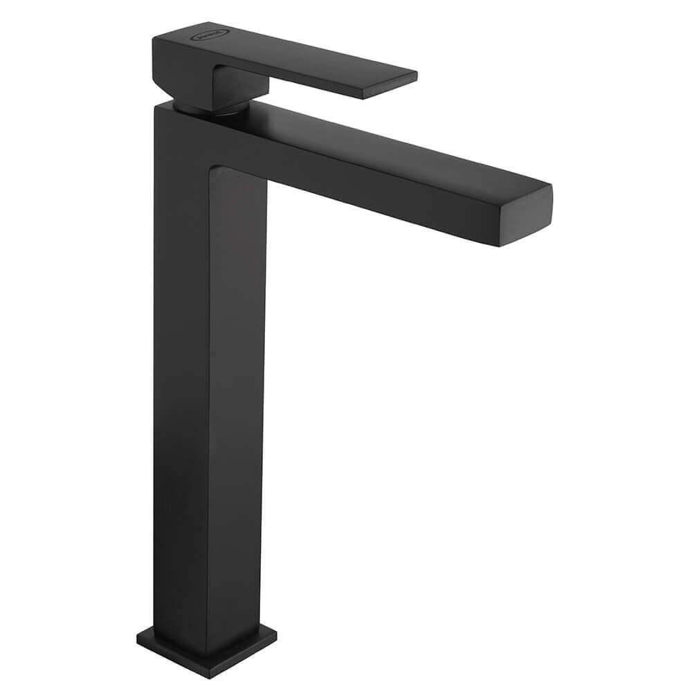 Set rubinetti lavabo alto bidet e gruppo vasca termostatico nero opaco serie Twinkle di Jacuzzi Rubinetteria