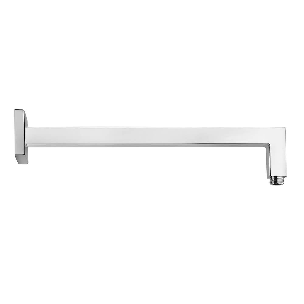Jacuzzi | rubinetteria set doccia completo di braccio a parete soffione ultraslim quadrato 30X30 e doccetta Arcshop