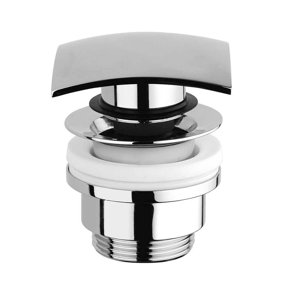 Piletta Click Clack Jacuzzi | Rubinetteria cromata universale a testa quadra con o senza troppopieno universale Arcshop