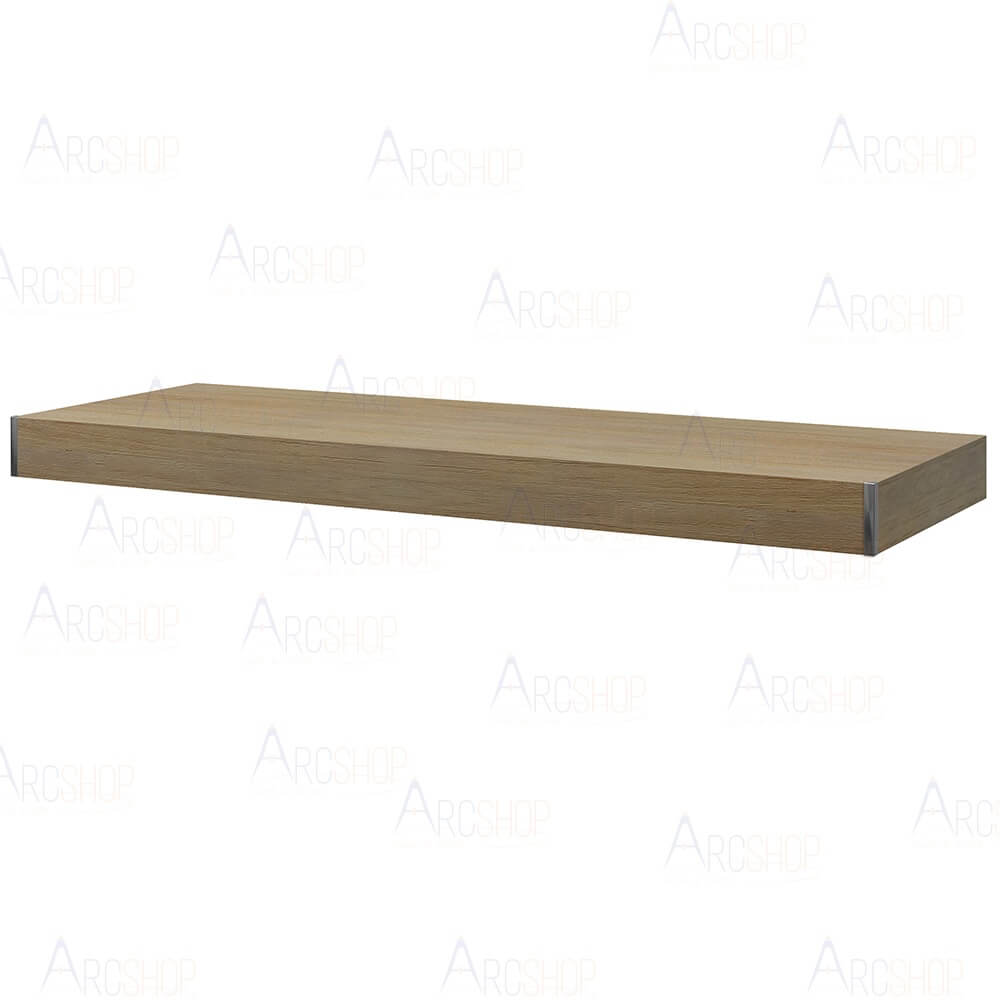 Mensolone da bagno rovere tabacco 120 cm sospeso