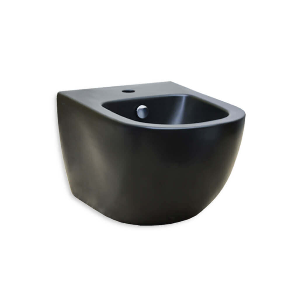 Sanitari Vitra Sento Wc e Bidet sospesi Nero opaco senza brida Arcshop