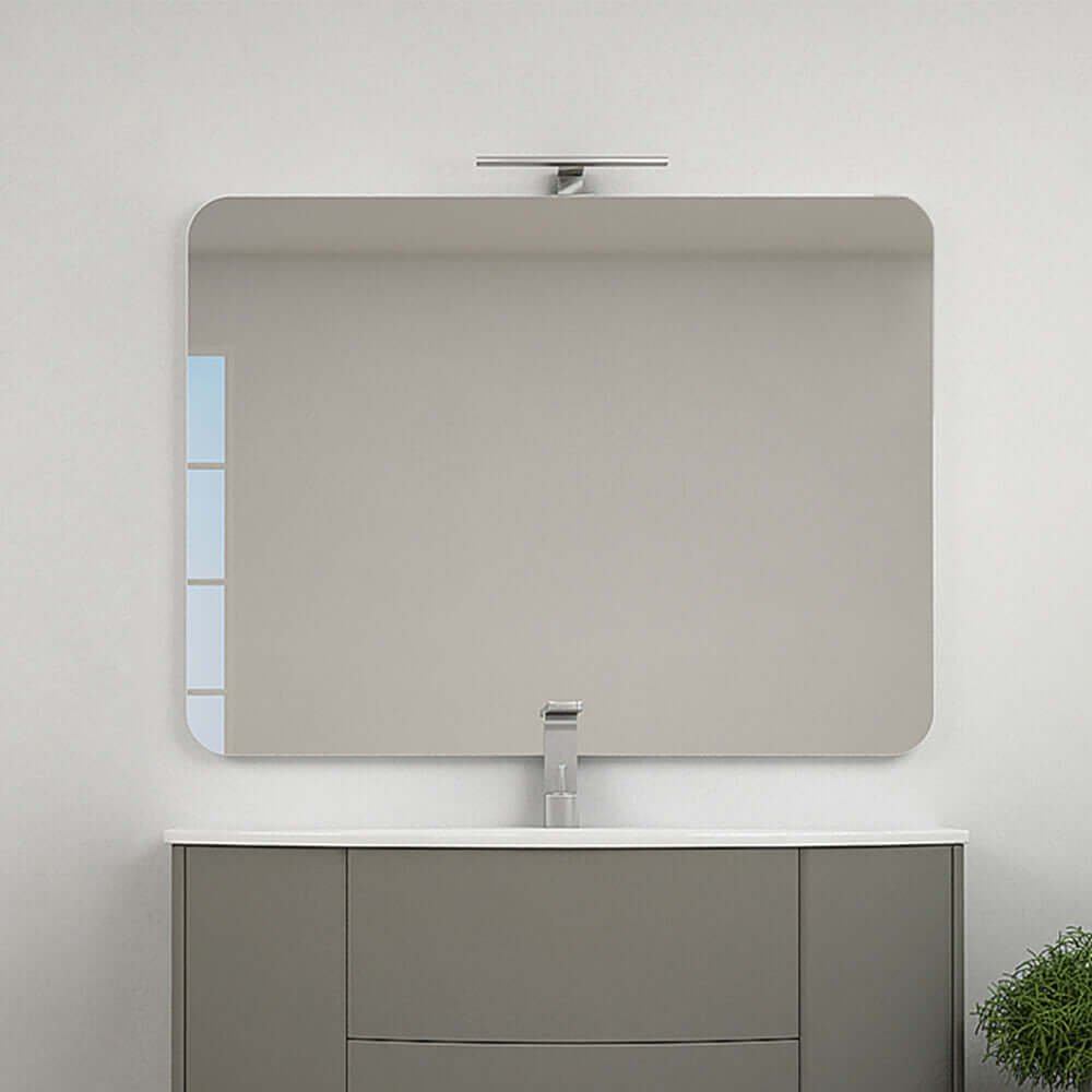Specchio filo lucido 90X120 reversibile angoli arrotondati Arcshop