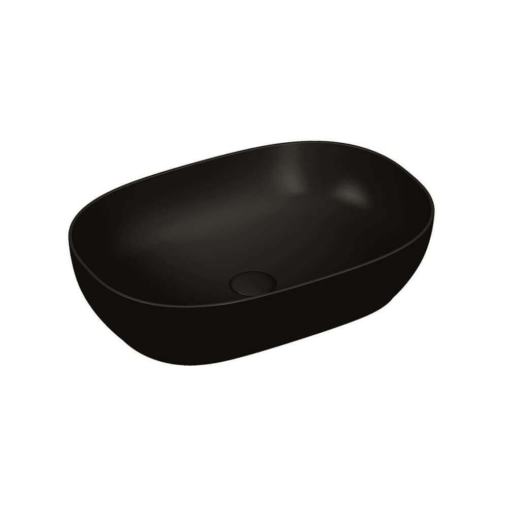 Lavabo da appoggio nero matto Vitra sanitari 60 cm 5995B483-0016 Arcshop