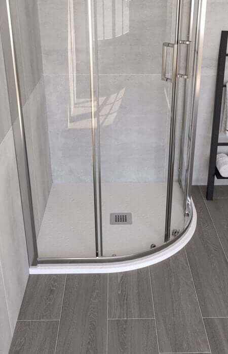 Piatto doccia in mineral marmo 90x90 semicircolare Arcshop