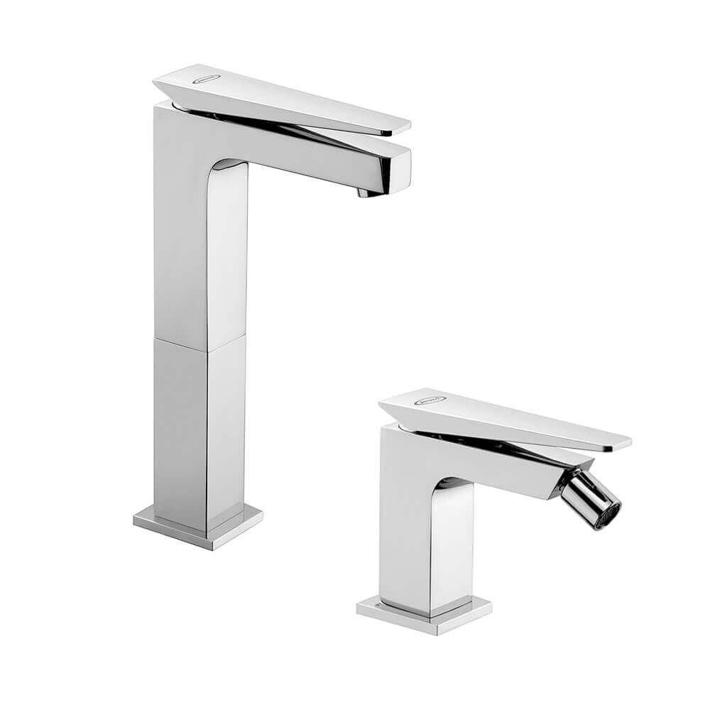 Set miscelatori lavabo alto + bidet Jacuzzi | rubinetteria Beam