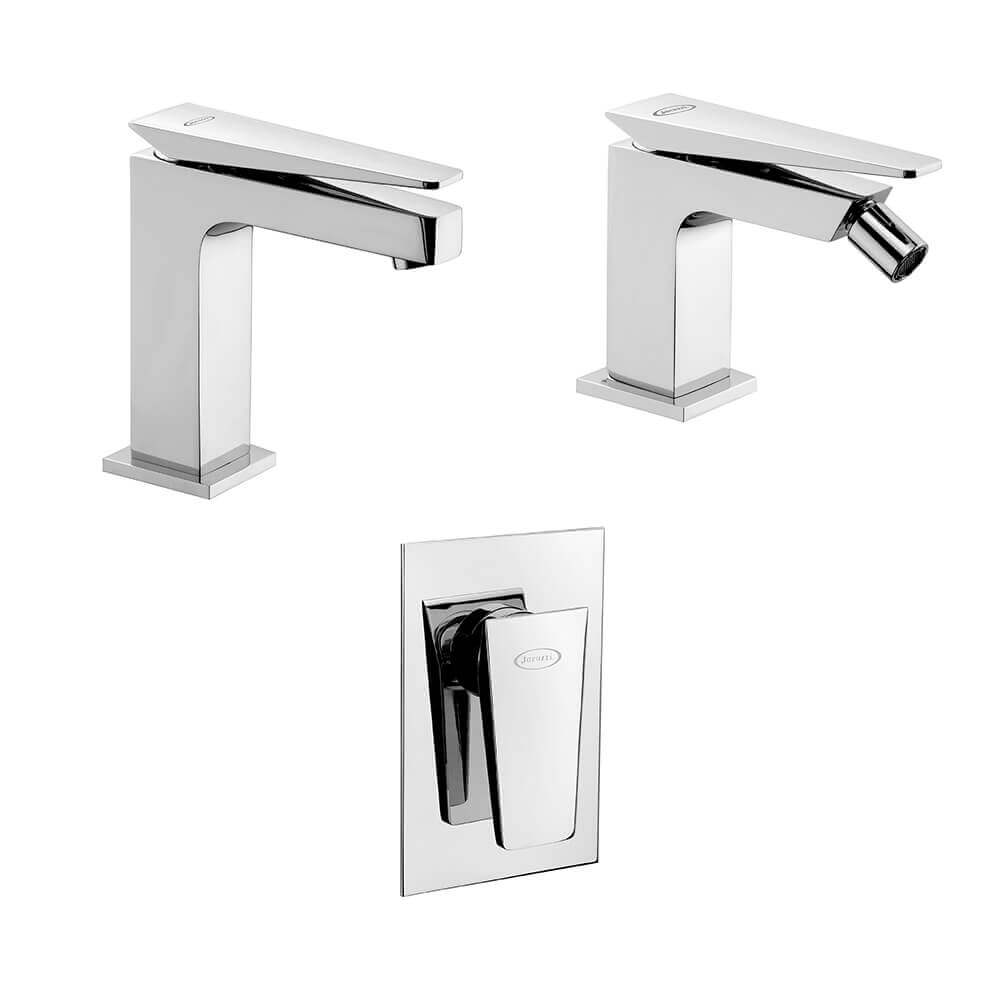 Set miscelatori lavabo + bidet + incasso doccia Jacuzzi | rubinetteria Beam
