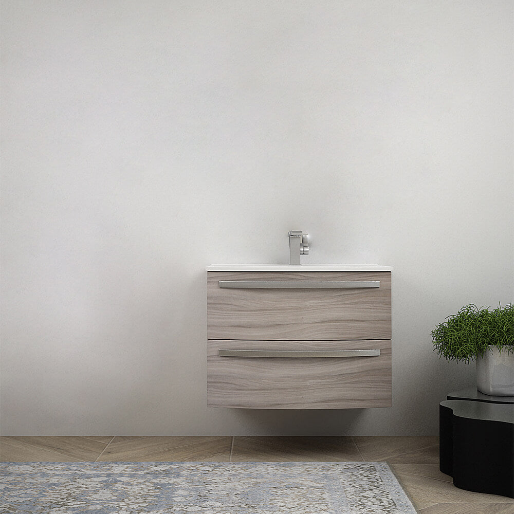 Mobile bagno 75 cm Larice sospeso bombato - Berlino Arcshop
