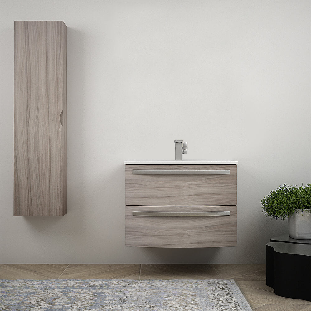 Mobile bagno 75 cm Larice sospeso bombato - Berlino Arcshop