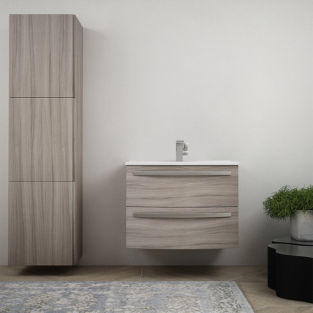 Mobile bagno 75 cm Larice sospeso bombato - Berlino Arcshop