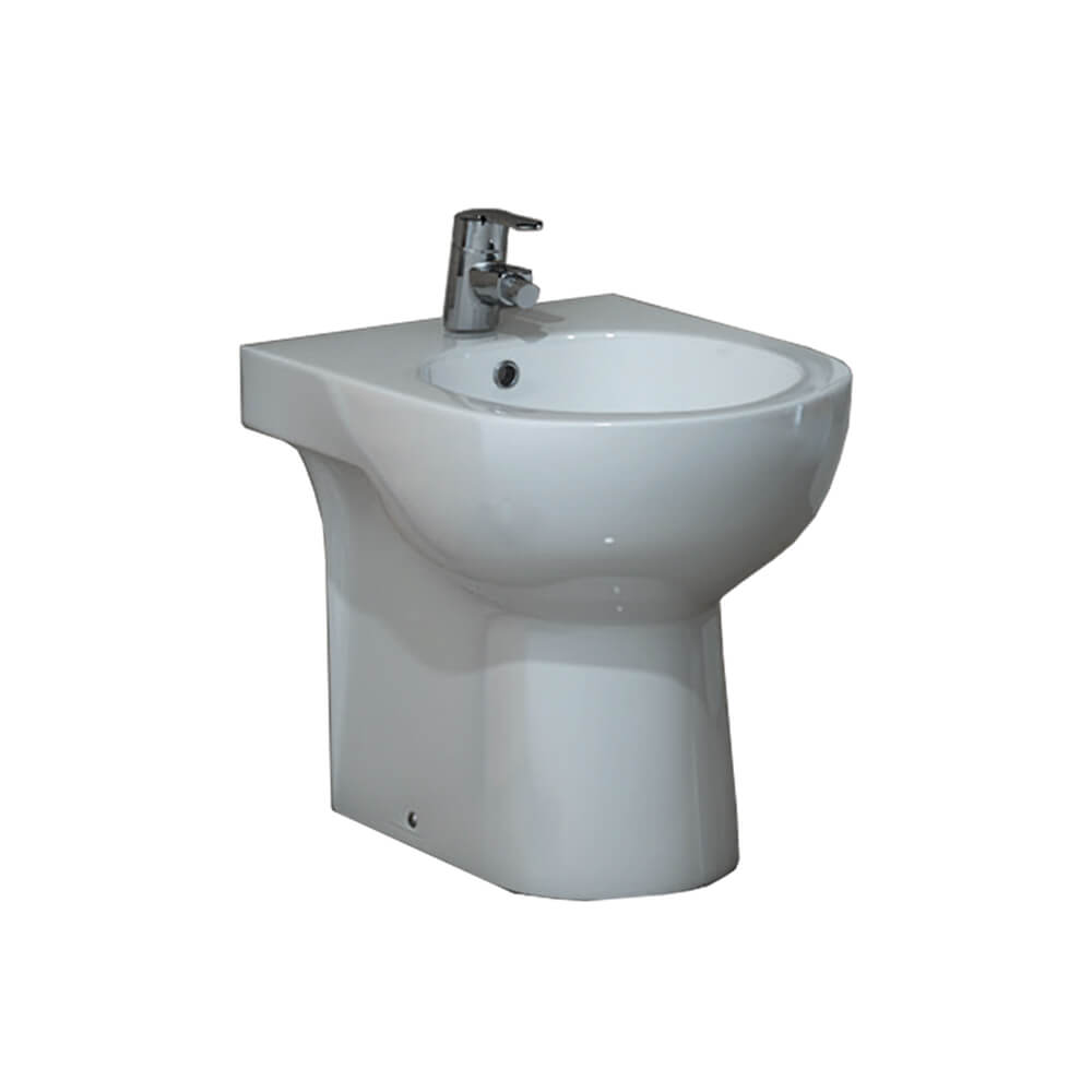 Bidet filo muro Calar ceramica bianca